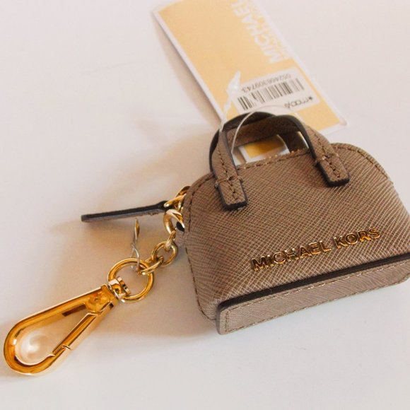 Michael Kors Mini Purse keychain, Brown - Picture 3 of 7